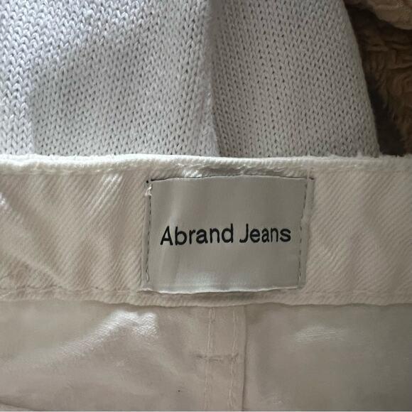 Abrand A '94 High & Wide Distressed Jeans in White Wash - Picture 6 of 8